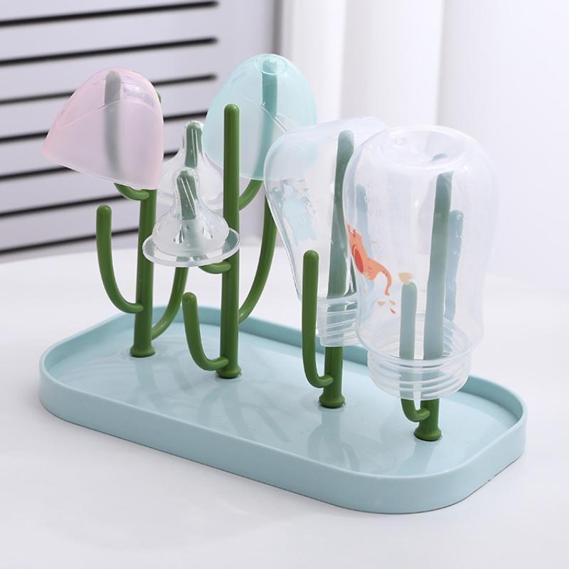 Подставка для сушки бутылочек с молоком Baby Cactus, многофункциональная подставка для сушки бутылочек с молоком для младенцев, съемная подставка для бутылочек с молоком белый
